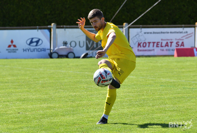 Quentin Bourquard et le FC Bassecourt ont dominé leur sujet en amical. (Photo : archives Georges Henz)