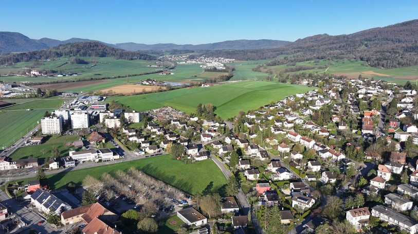 Le projet des Arquebusiers prévoit notamment la construction d'une école dans le secteur du Gros-Pré. (Photo : DRONEPROF.)