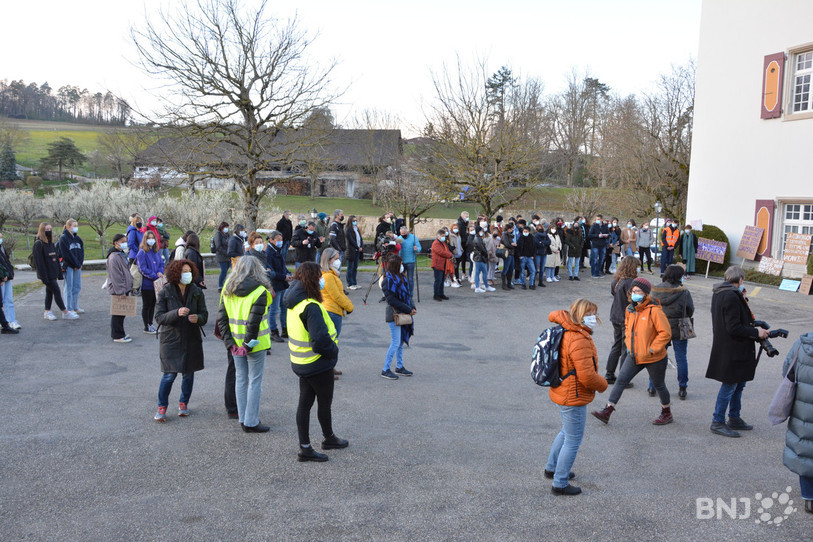 Environ 70 personnes étaient réunies à Porrentruy, lundi soir.