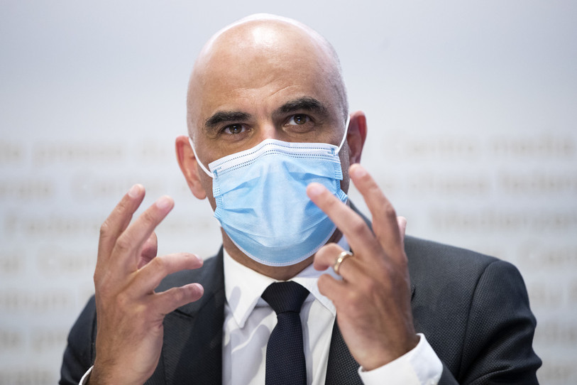 Le conseiller fédéral en charge de la santé, Alain Berset. (Photo : KEYSTONE / Peter Klaunzer).