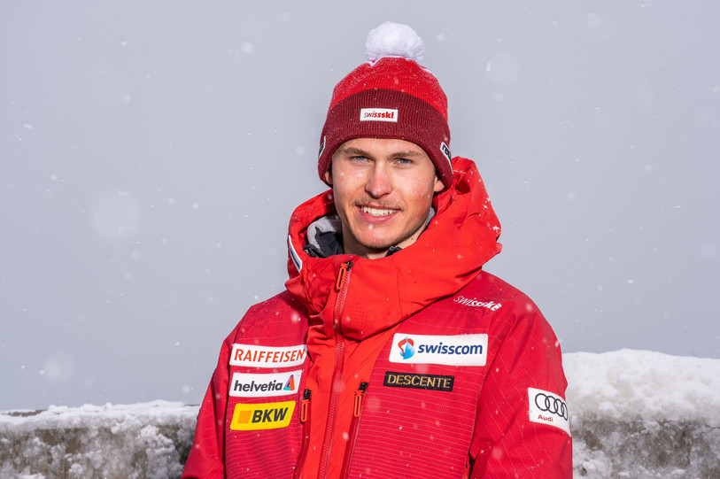 Alexi Mosset fait son entrée dans le cadre B de Swiss-Ski. (Photo : Etienne Bornet) 