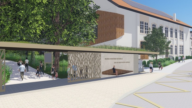 Voilà à quoi devrait ressembler la futur entrée sud du zoo. (Photo : institution zoologique).