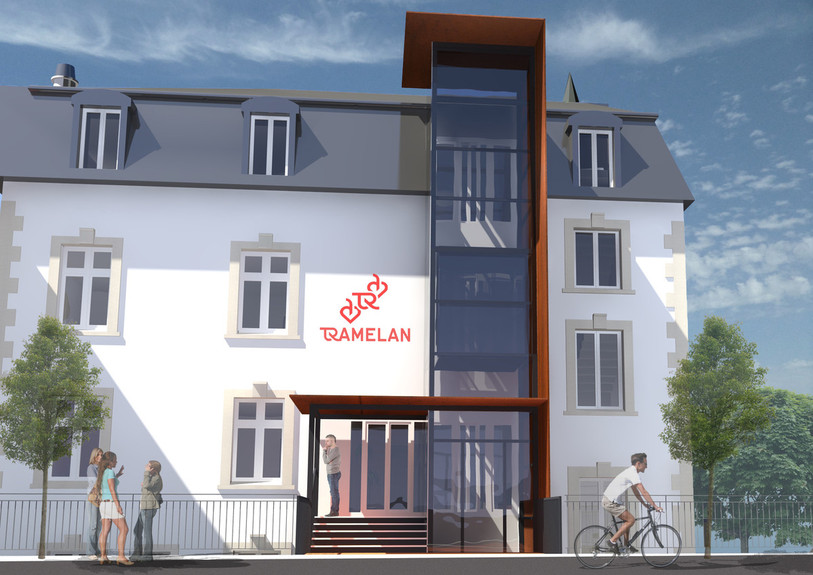 La façade Nord de l'Hôtel de Ville tel qu'imaginé dans le projet de rénovation. (Photo: Commune de Tramelan)