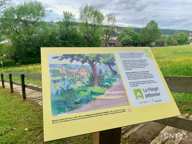 Porrentruy hier et aujourd'hui, entre peinture et réalité, c'est ce que propose le périphérique.