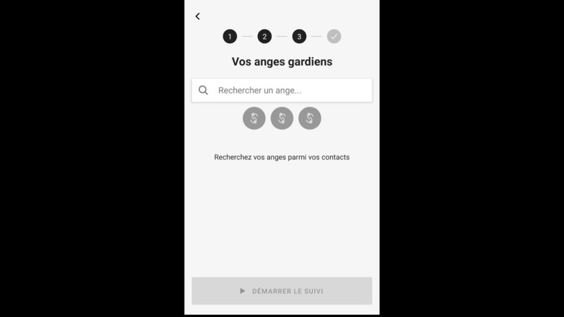Vous pouvez choisir un ou plusieurs anges gardiens qui seront informés du trajet. (Photo : Céline Ella Vez)