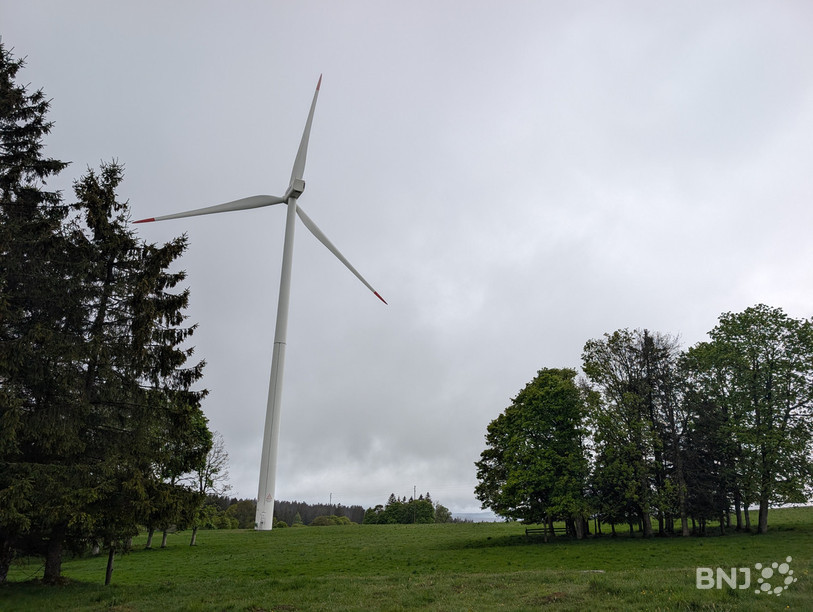 Un des projet présent réalisé par des étudiant de la Haute Ecole Arc, représente une visite virtuelle de l’intérieur d’une éolienne de bas en haut.