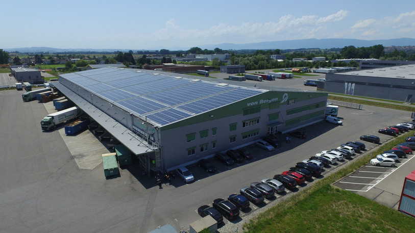 Le centre logistique de Von Bergen à Domdidier. (photo: Von Bergen SA)