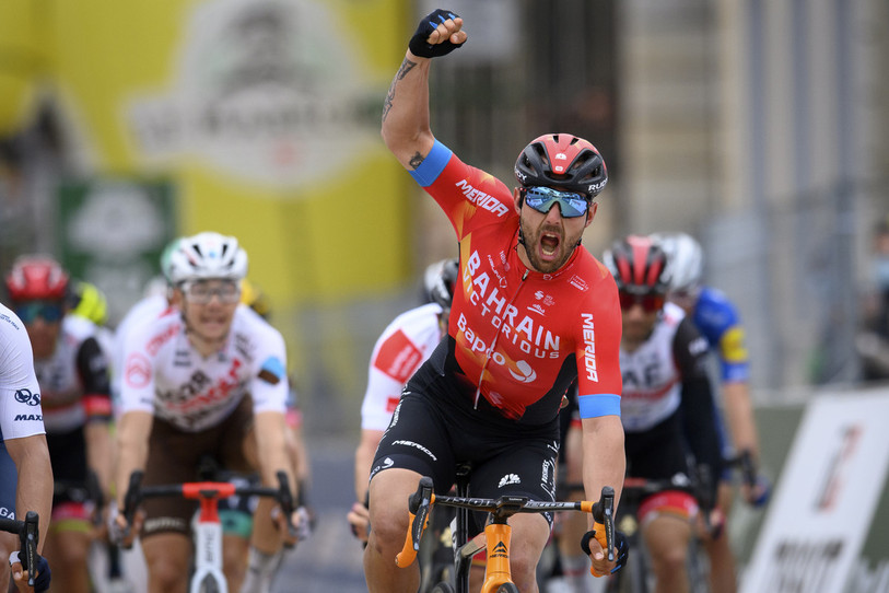 Sonny Colbrelli remporte la deuxième étape du Tour de Romandie (Photo : KEYSTONE/LAURENT GILLIERON)
