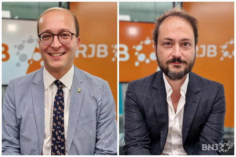 Malgré les divergences, Corentin Jeanneret (à g.) et Maël Schnegg (à d.) s’accordent sur un point : la Suisse a besoin de l’immigration. L’UDC prône toutefois une immigration mieux contrôlée.