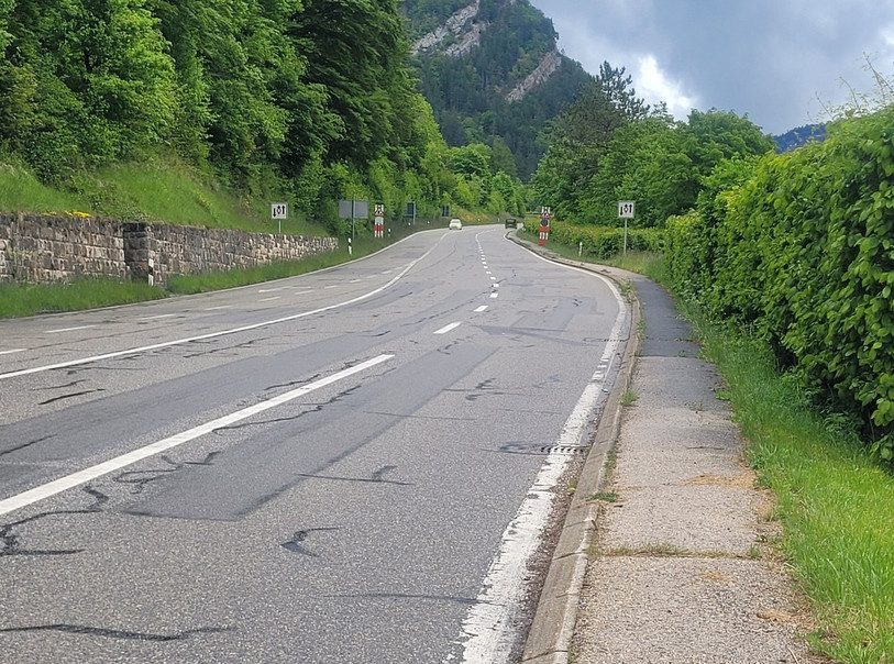 La route entre Noiraigue et le tunnel de la Clusette sera fermée le temps d'un week-end. (Photo: Canton de Neuchâtel)