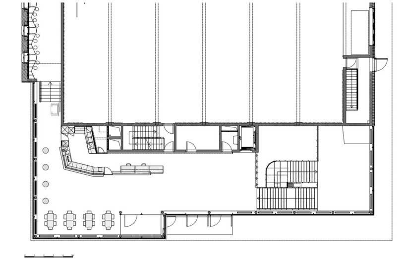Le plan du futur bar de l'institution culturelle jurassienne. (Photo : GXM architectes Sàrl)
