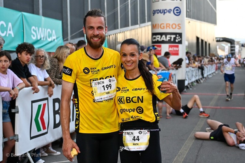 Déjà vainqueurs du BCN Tour 2026, Gabriel Sintes et Nathalie Geiser se sont imposés samedi à Auvernier sur La Vendangeuse. (Photo : Bertrand Pfaff)