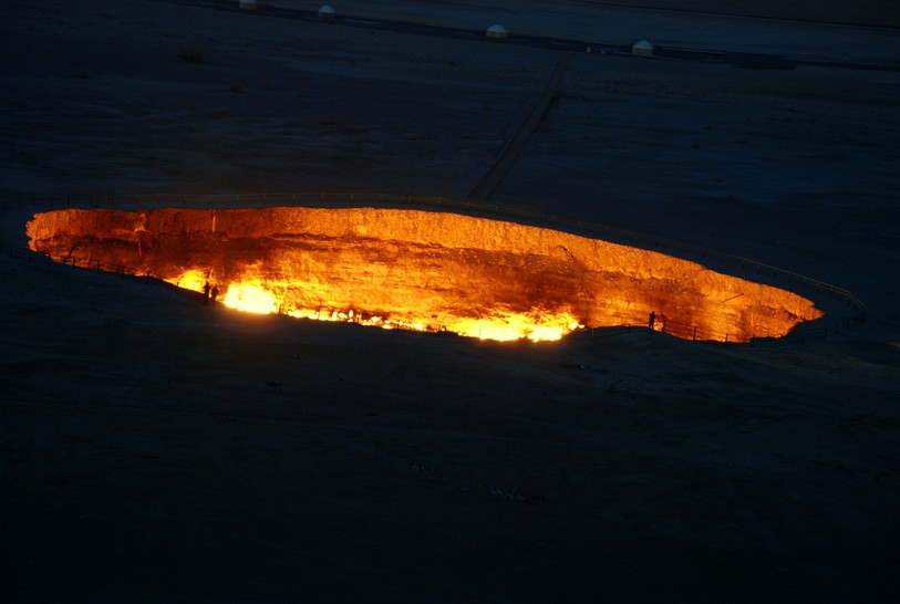 Les Portes de l’Enfer au Turkménistan. Source : Unsplash