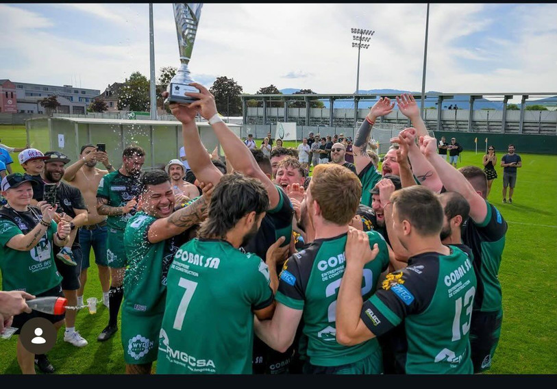 L'UJR a battu Lugano 24-10 samedi à Yverdon en finale du championnat de LND. (Photo : Fédération Suisse de Rugby)