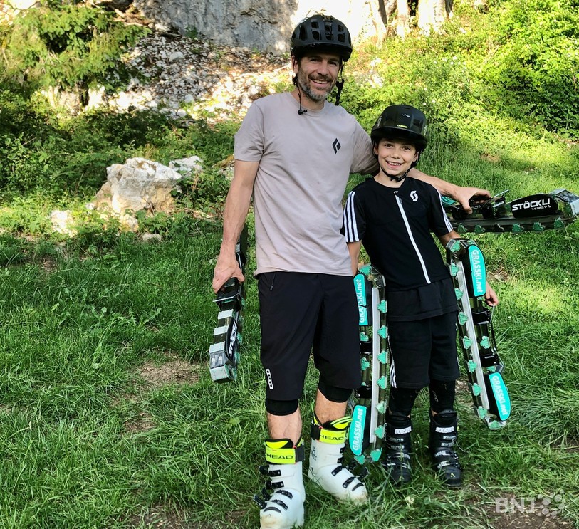 Randy Bloque et son fils Evan