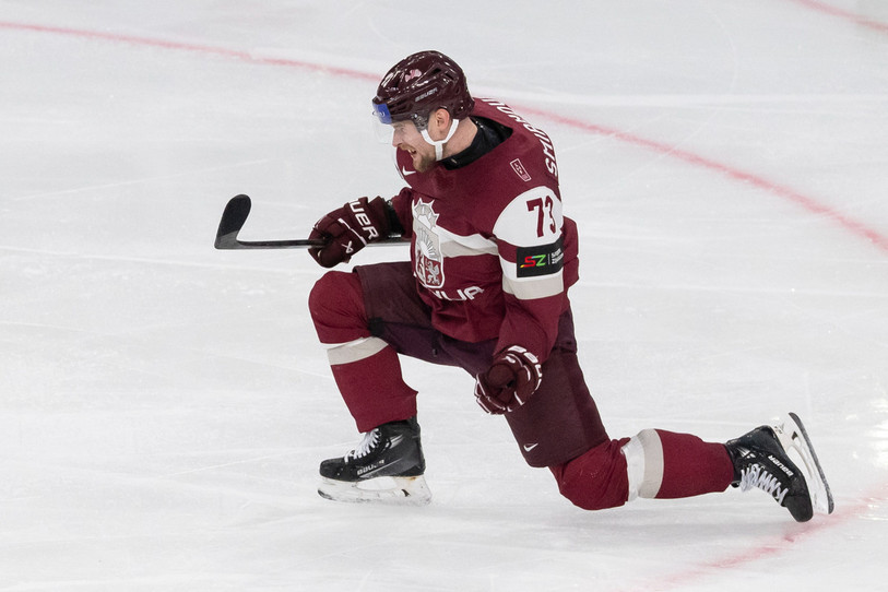 Deniss Smirnovs sort d'un championnat du monde solide avec la Lettonie. (Photo : EPA/ANDREAS BECKER EDITORIAL.)