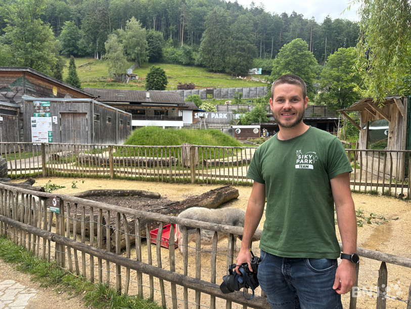 Alexander Schläpfer, responsable marketing au Sikypark, se réjouit de retrouver les visiteurs alémaniques habitués au train.