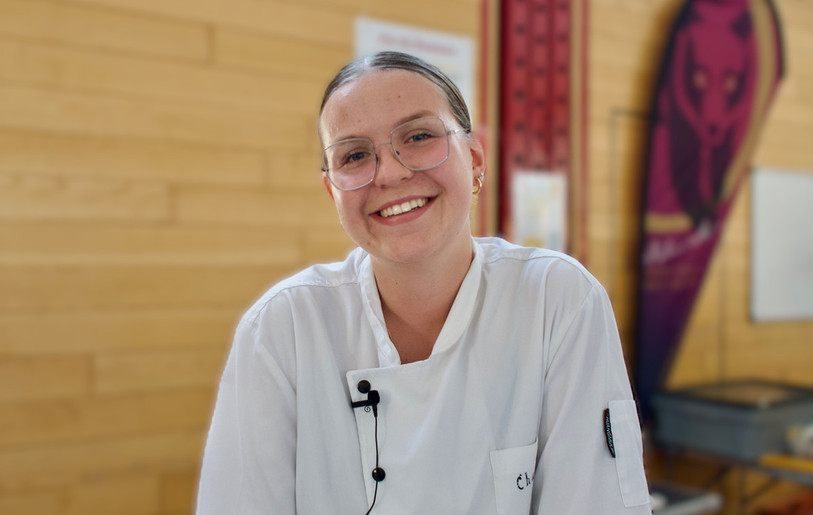 Charline Muller, un sourire gourmand et passionné.