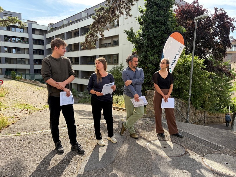 L'Asloca a présenté sa motion populaire à la presse lundi matin. 