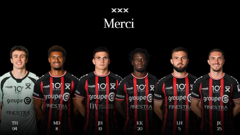 Neuchâtel Xamax se sépare de six joueurs. (Photo : Neuchâtel Xamax)