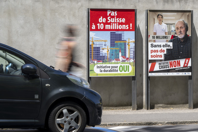 Votations 14 juin. (Photo : KEYSTONE/Martial Trezzini.)