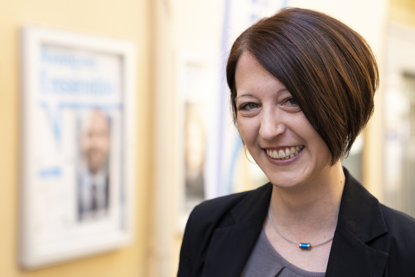 La conseillère d'Etat Crystel Graf est la nouvelle présidente de la HES-SO. (Photo : KEYSTONE / Laurent Gillieron).
