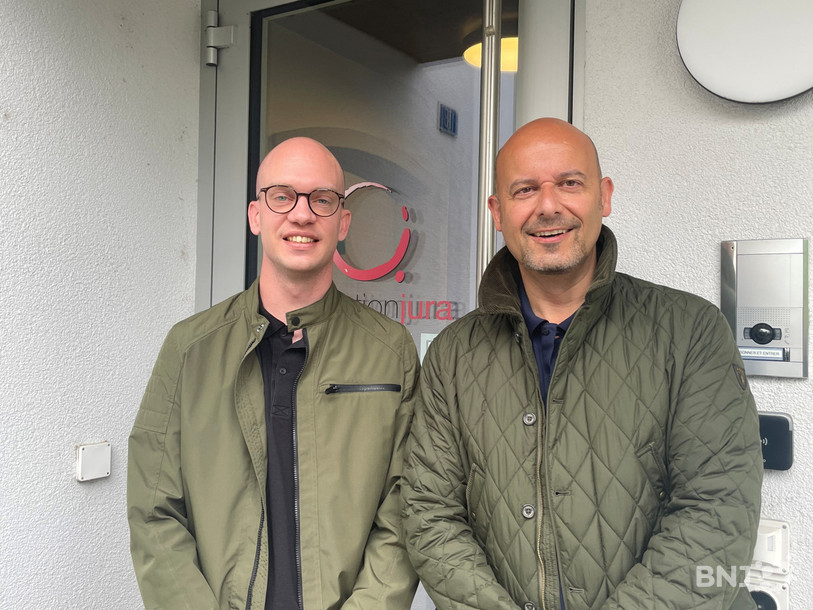 Le président du conseil de fondation d'Addiction Jura Hervé Voirol et le directeur Olivier Carouge sont en plein réorganisation de l'institution.