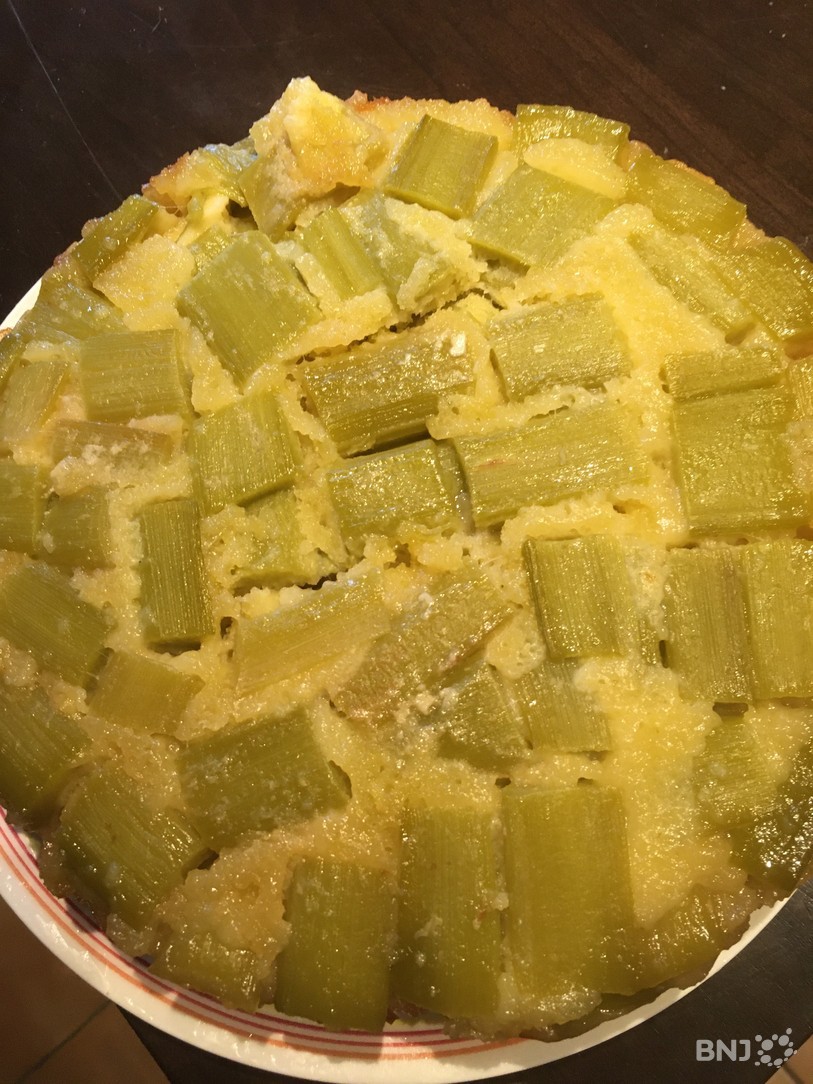 gâteau rhubarbe