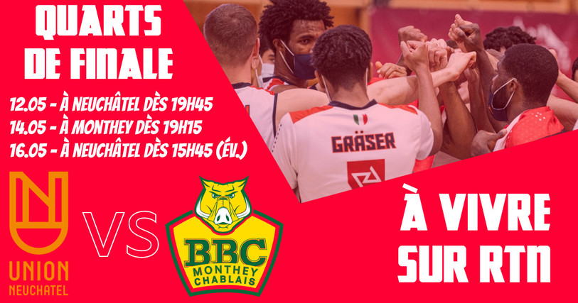 Des quarts de finale des play-off à suivre en intégralité et en direct sur RTN.