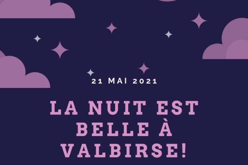 Les luminaires publics seront éteints pendant une nuit complète à Valbirse. (Photo: capture d'écran flyer Valbirse)