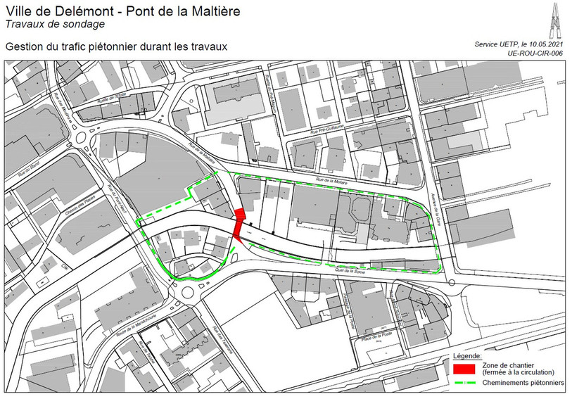 D'autres itinéraires sont prévus. (Image : Ville de Delémont).