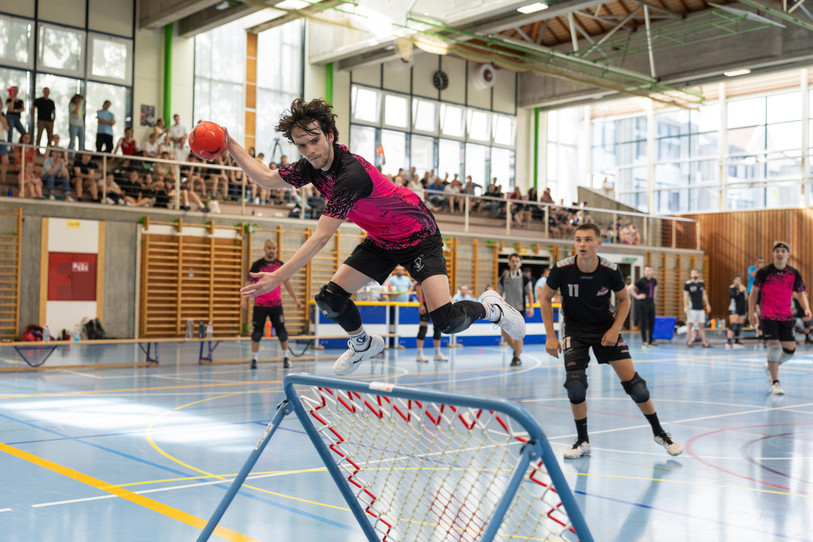 Les Val-de-Ruz Flyers ont perdu d'un petit point en finale du championnat de Suisse de tchoukball samedi (Photo Swiss tchoukball: Mickaël Sauser).