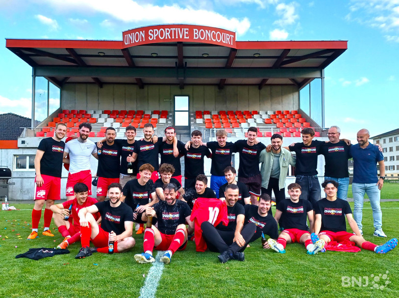 La deuxième équipe de l’US Boncourt a fêté une promotion en 3e ligue en parvenant à ne perdre aucun match de championnat.