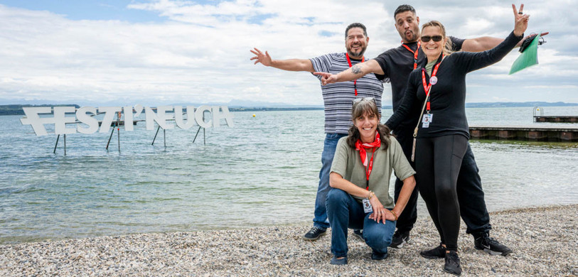 Walter, Armelle, Yves et Nathy à Festineuch