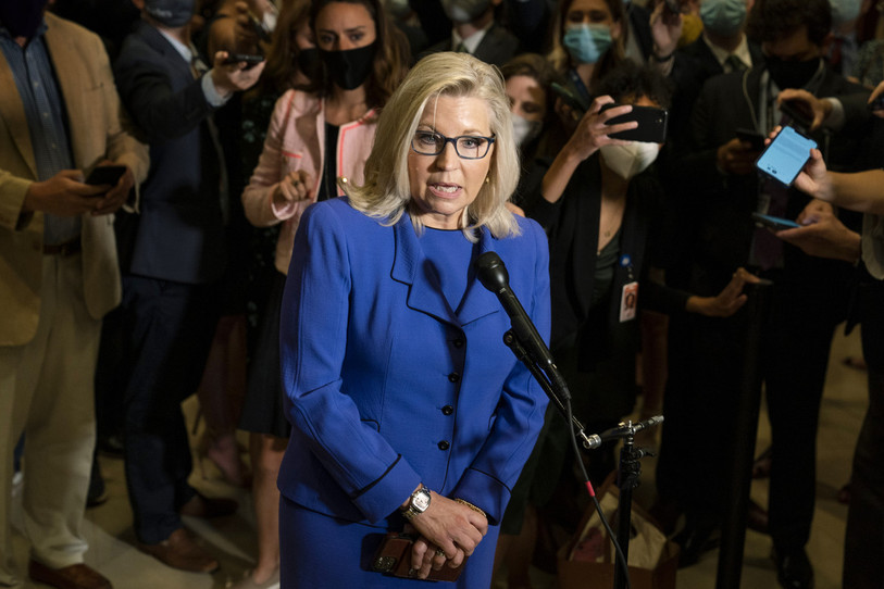 Liz Cheney a été évincée par ses pairs du poste de numéro 3 à la Chambre des représentants. (Photo : AP Photo/Manuel Balce Ceneta)