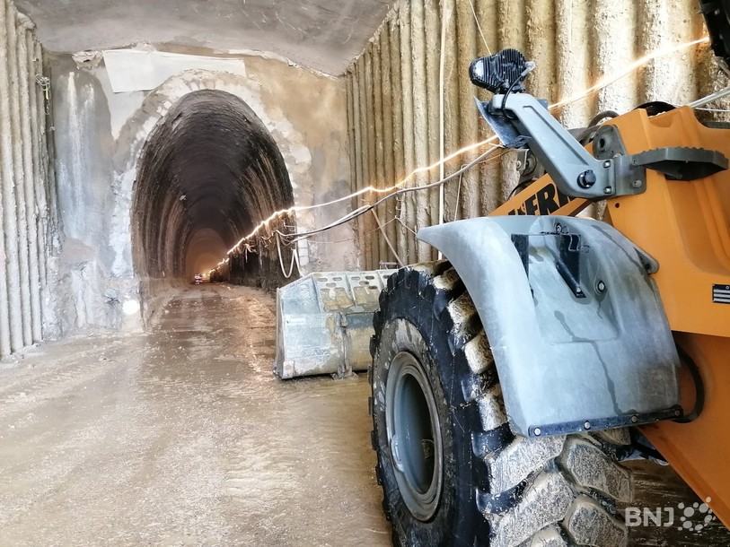 Au début des travaux, le tunnel de Gibet se présentait ainsi.