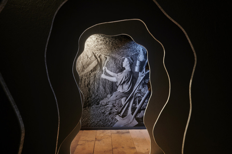 Le visiteur est invité à découvrir une mine. (Photo : Pierre Montavon.)