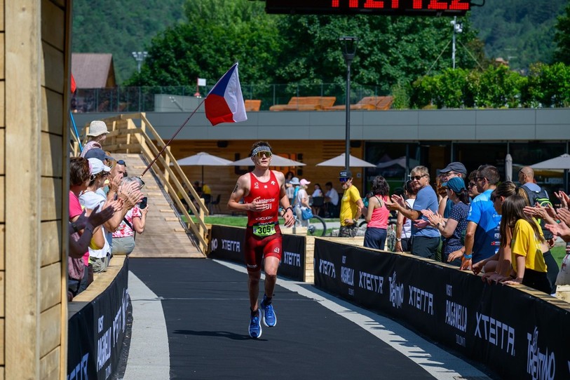 Bastien Lambercier n’a été devancé que par deux Italiens lors de la course à pied. (Photo : Tri4Fun)