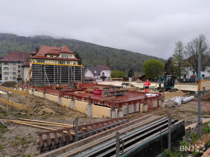 Les travaux de la nouvelle école enfantine de Tavannes avancent comme prévu. Ils devraient être terminés en 2022.