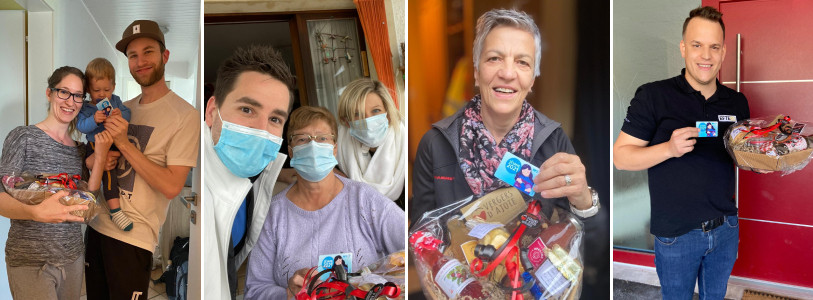 nos gagnants: Émilie, Rose-Marie, Ariane et Jordan