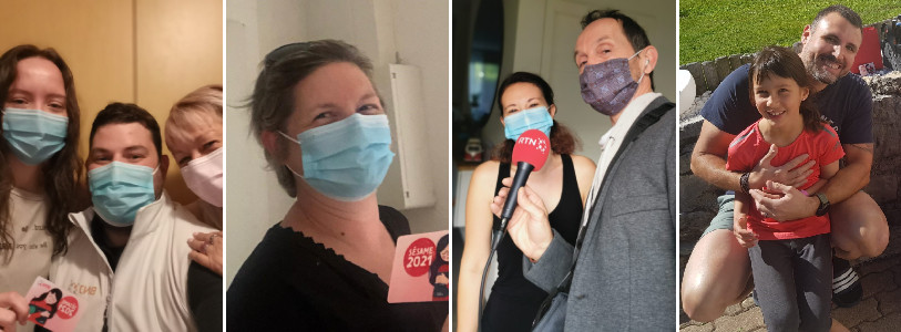 Nos gagnants: Samantha, Valérie, Marie et Régis