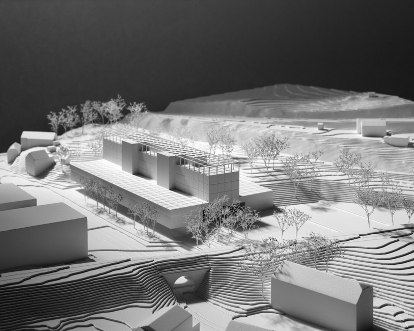 Photo de la maquette du projet d'une vue nord-est. (Photo : Viteos).