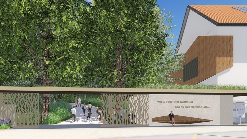 L'entrée sud du Bois du Petit-Chateau à La Chaux-de-Fonds est fermée du lundi au vendredi pour cause de travaux. (Photo : institution zoologique)