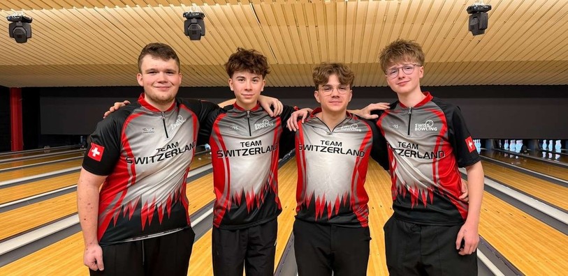 Marcel Schild (à droite) participera aux Mondiaux des moins de 21 ans avec trois coéquipiers suisses. (Photo : Swiss Bowling)