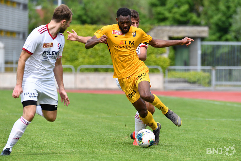 Mohamed Carama a signé un doublé pour les SRD. (Photo : archives Georges Henz)