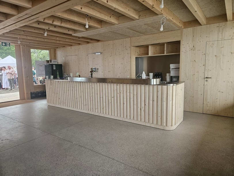 L'espace restauration qui pourra accueillir jusqu'à 26 personnes.