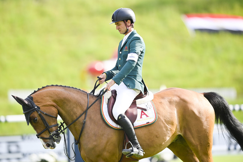 Steve Guerdat était au CSIO de St-Gall ce week-end. (Photo : KEYSTONE/Gian Ehrenzeller)