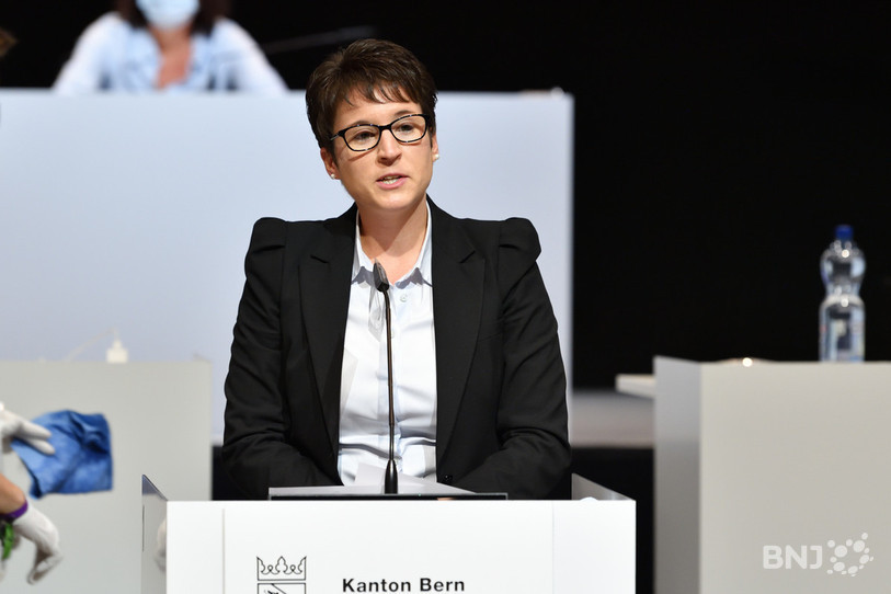 La députée PLR au Grand Conseil et présidente du Conseil du Jura bernois Virginie Heyer devient également la présidente de la section «PLR Couronne prévôtoise ». (Photo d'archives)