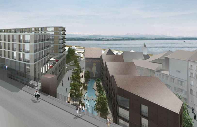 Trois architectes et un architecte-paysagiste se partageront le travail pour l'élaboration du quartier de Serrières. (Photo: Implenia).