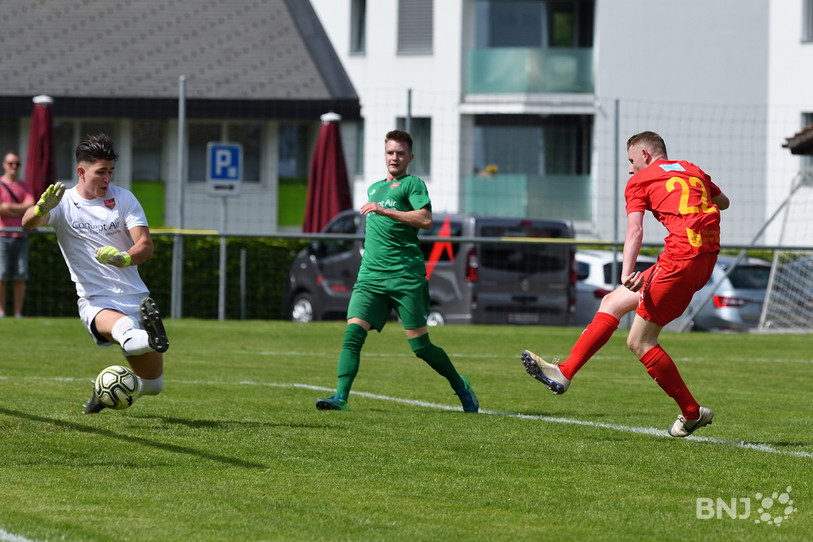 Le but du break inscrit par Donovan Ducommun. (photo: Georges Henz)